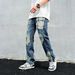 Men's Clothing Men's Jeans High Quality Hong Kong Style Design Niche Workwear Trousers Trendy Jeans_mkmklike.com