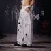 Utility Cargo Pants With Star Patches Multi-Pocket Distressed Wide-Leg Jeans Unisex Streetwear Aesthetic_mkmklike.com
