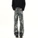 American Jacquard Full Print Jeans For Men Women In Summer, Stylish And High-End Pants, Cleanfit Straight Leg Pants_mkmklike.com