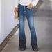 European And American Cross-border 2023 Spring-summer New Style Vintage Slim-fit Multi-button High-waisted Flared Washed_mkmklike.com