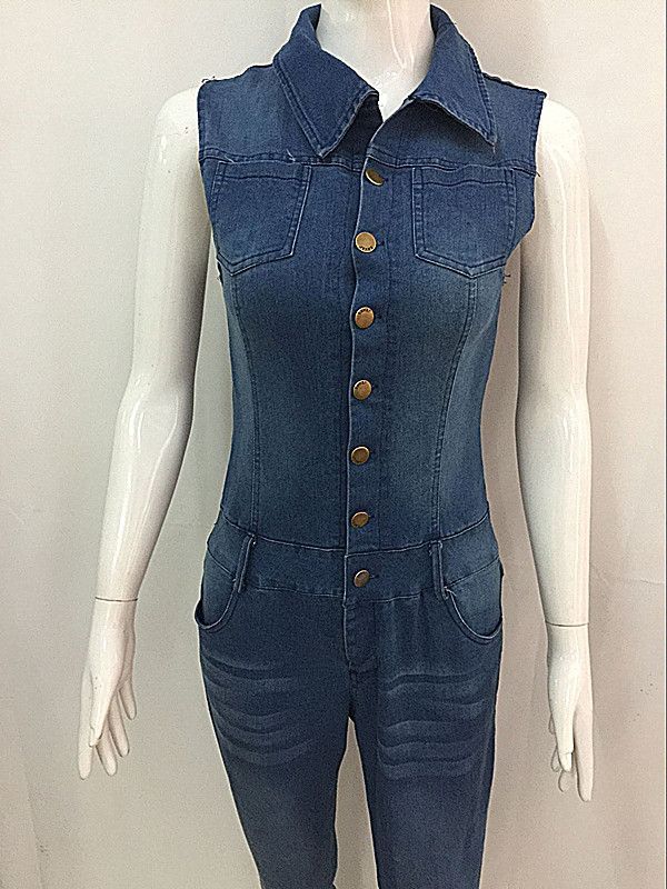 Women's Clothing Slim Fit Jumpsuit Jeans Wholesale_mkmklike.com