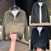 Men's Stand Collar New Spring Autumn Fashion Versatile Light Luxury Solid Color Trendy Casual Jacket Sweatshirt Coat_mkmklike.com