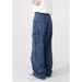 Trendy Brand American 2025 Spring Summer New Straight Tube Loose Dark Blue Workwear Wide Leg Jeans For Men And Women_mkmklike.com