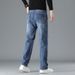 Men's Relaxed Fit Straight Leg Jeans – Classic Comfort Stretch Denim Pants For Business Casual & Everyday Wear (28-36)_mkmklike.com