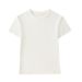 Chicco Round Neck Regular Shoulder 2025 Summer Sleeve Women's T-Shirt American Slim Fit Short Elastic Waist Hot Girl Style Base_mkmklike.com