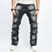 Men's Clothing New Retro Cat Whisker Casual Jeans Fashion High Street Design Straight Pants_mkmklike.com