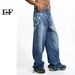 Men's Clothing New National Trend Design Niche Jeans Men Ins High Street Retro Pants Couple Trend_mkmklike.com