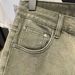 Men's Retro Military Green Jeans Loose Straight Leg Mid-Length Shorts Plus Size Five-Point Pockets Summer Trendy Denim_mkmklike.com