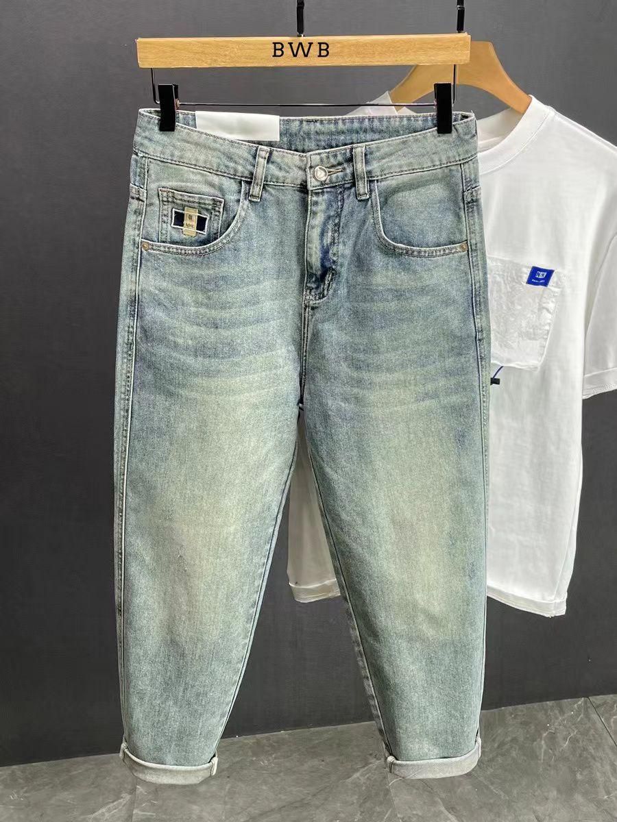 Men's Washed Straight-Leg Jeans - Japanese-Inspired Loose Fit, High Street Fashion For Summer_mkmklike.com