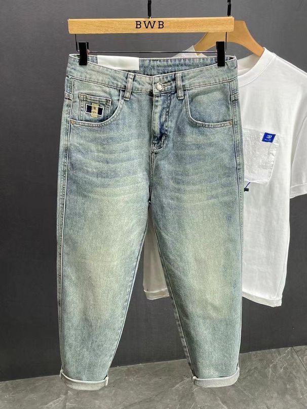 Men's Washed Straight-Leg Jeans - Japanese-Inspired Loose Fit, High Street Fashion For Summer_mkmklike.com
