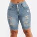 Women's Clothing High Waist Ripped Denim Shorts Women's New Elastic Slim Fit Hip Lifting Shorts_mkmklike.com