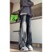 Vintage Washed High-Waisted Flared Jeans For Men – 90s Retro Streetwear Denim Pants With Distressed Dye (S-3XL)_mkmklike.com
