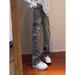 Pants Men's Pockets Tooling Jeans Men's Loose Straight High Street American Scimitar Pants_mkmklike.com