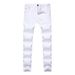 Men's Clothing Stretch Straight Jeans Casual Solid Color Trousers_mkmklike.com