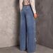 Women's Mid-Rise Stretch Jeans Distressed Straight Leg Denim Pants Rhinestone Embellishments Comfort Fit_mkmklike.com