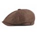 Hot Sale Men Newsboy Thin Vintage Herringbone Octagon Spring Summer Cap Breathable Women Casual Striped Berets Flat Hat New_mkmklike.com