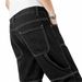 Men's Classic Straight Fit Work Jeans With Multiple Pockets - Comfortable Stretch Denim Pants For Casual Wear (Black, Grey)_mkmklike.com