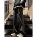 Nordmann Street Style Jeans For Men With Frayed Edges Patchwork Design, Slim Fit, Washed And Distressed Straight Pants_mkmklike.com