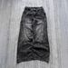 Jeans Men's American High Street Ruffian Handsome Black Gray Niche Cleanfit Washed Splicing Loose Mopping Trousers_mkmklike.com