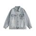 Men's Clothing Spring And Autumn Fashion Brand Design Denim Jacket Men Retro Distressed Loose Versatile Handsome Jacket_mkmklike.com