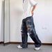 Men's American Streetwear Vintage Washed Distressed Jeans, Straight Leg Relaxed Fit High Fashion Denim Pants_mkmklike.com