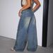 Women's Clothing Low Waist Loose Wide Leg Hot Girl Denim Trousers Mopping New Jeans_mkmklike.com
