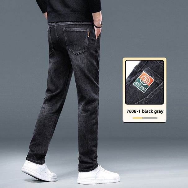 Jeans Men's Straight Pants Stretch Men's Casual Pants_mkmklike.com