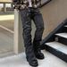 Men's Slim Fit Stretch Jeans – High Street Black Denim Pants (S-XL)Men's Clothing_mkmklike.com