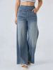 Trendy High-Waist Stretch Jeans For Women - Slim Fit Comfort Denim Pants (S-2XL, Light Blue/Dark Blue/Gray)_mkmklike.com