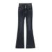 Wholesale Dropshipping Of Women's Ultra-high-waisted Flared Jeans With Fleece Lining, Designed A Slimming Effect,_mkmklike.com