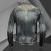 Men's Denim Jacket Retro Slim Fit Streetwear Motorcycle Biker Coat For Casual Daily Wear Denim Jackets_mkmklike.com