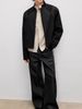 Waxed Okayama Denim A-Line Pants – 14.8oz Coated Straight-Leg Jeans (Vintage Wash, Relaxed Fit, Unisex Streetwear)"_mkmklike.com