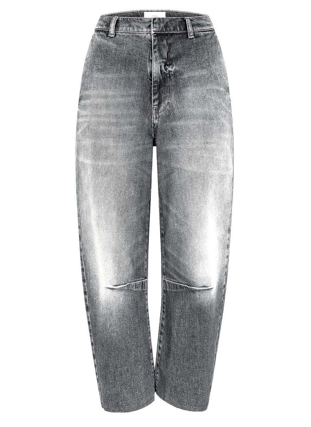 Women's Streetwear Denim Suit Set - Slim Fit Blazer & Distressed Jeans (Grey Set, S-XL)_mkmklike.com