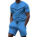 Men's Clothing round neck t-shirt short sleeve men's NK youth casual sports men's suit_mkmklike.com