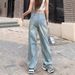 Ripped Wide-leg Jeans Women, Thin Style Summer 2026, New High-waisted Loose Slimming Floor-length Straight Pants For_mkmklike.com