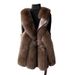 Women's imitation fox fur vest fashion coat_mkmklike.com