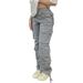 Women's Casual Long Pants INS Cargo Style Six Pockets WT423 Autumn Season Relaxed Everyday Wear Versatile Comfortable Feshion Trend_mkmklike.com