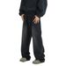Men's American Vintage Washed Denim Jeans – Loose Wide Leg, Floor-Length Straight Fit, Retro Casual Pants For Spring & Autumn_mkmklike.com