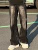 Men's Retro Washed Jeans High Street Trendy Brand Loose Wide Leg Drape Straight Pants_mkmklike.com