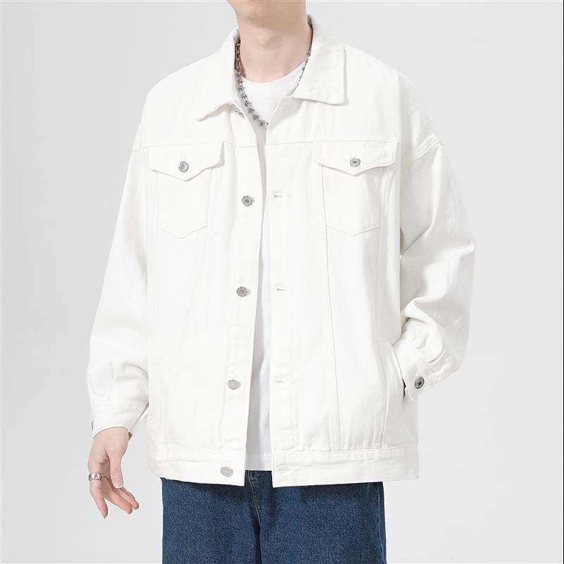 New Trendy Boys Denim Jacket Trendy Brand Loose Hong Kong Style Casual Upper Suit Korean Version Handsome Fashion Denim Jacket_mkmklike.com