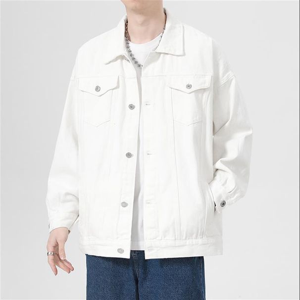 New Trendy Boys Denim Jacket Trendy Brand Loose Hong Kong Style Casual Upper Suit Korean Version Handsome Fashion Denim Jacket_mkmklike.com