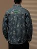 High-end Retro Print Denim For Men, Autumn New Workwear Jacket, Loose Casual Trendy Brand Shirt Jacket_mkmklike.com