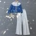 Women's Clothing Letter Hooded Jacket Wide Leg Pants Two Piece Fashion Set_mkmklike.com