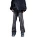 Men's Hip-Hop Splatter Paint Jeans – Oversized Straight-Leg & Streetwear Vibe (S-3XL, Grey)_mkmklike.com