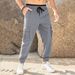 Men's Cargo Pants Jogger Pants Casual Pants Drawstring Elastic Waist Elastic Pants_mkmklike.com