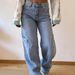 Women's Wide-Leg Workwear Jeans – Relaxed Fit, Utility Styling, 95% Cotton Stretch Denim (Midweight, Functional Pockets, Classic Blue)_mkmklike.com