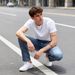 Men's Clothing Commerce Hot Selling Foreign Trade 2026 European And American Style Light Blue Paint Pants Men's Jeans Casual And Versatile Long Pants_mkmklike.com