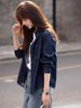Chicco Mohan Yimei Vintage Washed Denim Thin Jacket Autumn New Shirt Elegant Women's Top_mkmklike.com