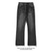 Lightning Pattern Flared Jeans For Men, Trendy Brand New Washed Retro Loose Straight Slim High Street Cool Long Pants_mkmklike.com