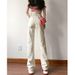 Retro High-Waisted Wide Leg Jeans Loose Straight Floor-Length Pants Hong Kong Style For Petite Women Solid Color England Fashion_mkmklike.com